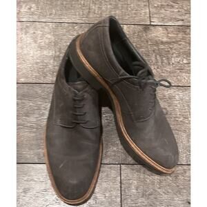 Ecco Vitrus Lace Ups Dress Shoes Dark Gray Size 8